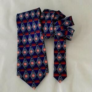 Chicago Cubs Baseball MLB Silk Tie